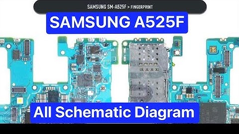 samsung A525F, A52 All Schematic Diagram | a52 ,charging,touch, display,wifi,hardware solution