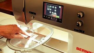 How to calibrate a hoop on the Bernina 770QE