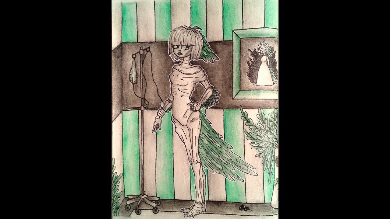 Speed draw -  INKTOBER2018 | ИСТОЩЕННЫЙ | 7 ДЕНЬ | БОЛТЛИВОЕ ВИДЕО