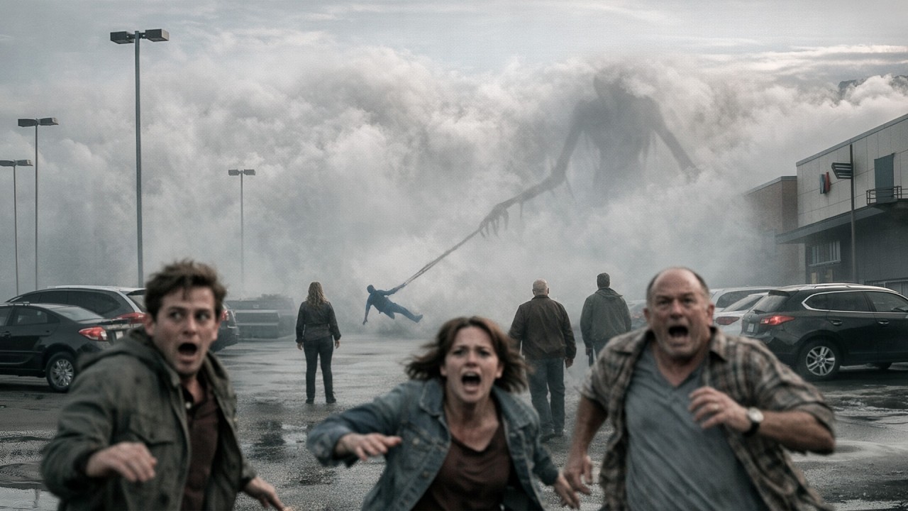 Niebla Con Criaturas Extrañas Cubre Pueblo Pequeño Y Solo Espacios Cerrados Protegen