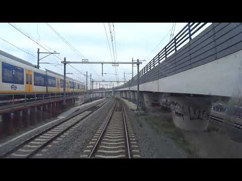 A train driver's view: Hoofddorp Opstel - Weesp - Utrecht CS, SLT, 22-Sep-2017.
