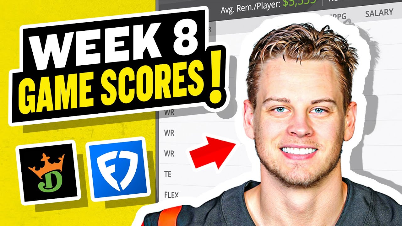 top-gpp-game-stacks-for-draftkings-week-8-youtube