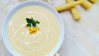 طريقة سهلة ل شوربة الذرة والشوفان|Sweetcorn and oats soup