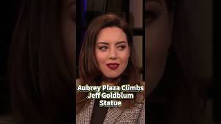 Aubrey Plaza Climbs Jeff Goldblum Statue and Argues She IS Special | Funniest Team Coco Moment