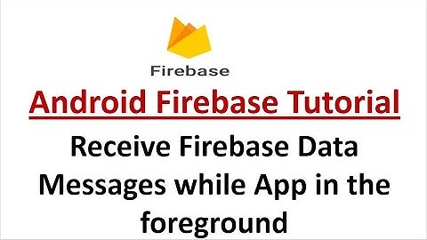 Receive Firebase Data Messages while App in the foreground