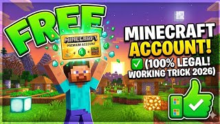 Get a FREE Minecraft Account on PC/Mobile | Working Method 💯