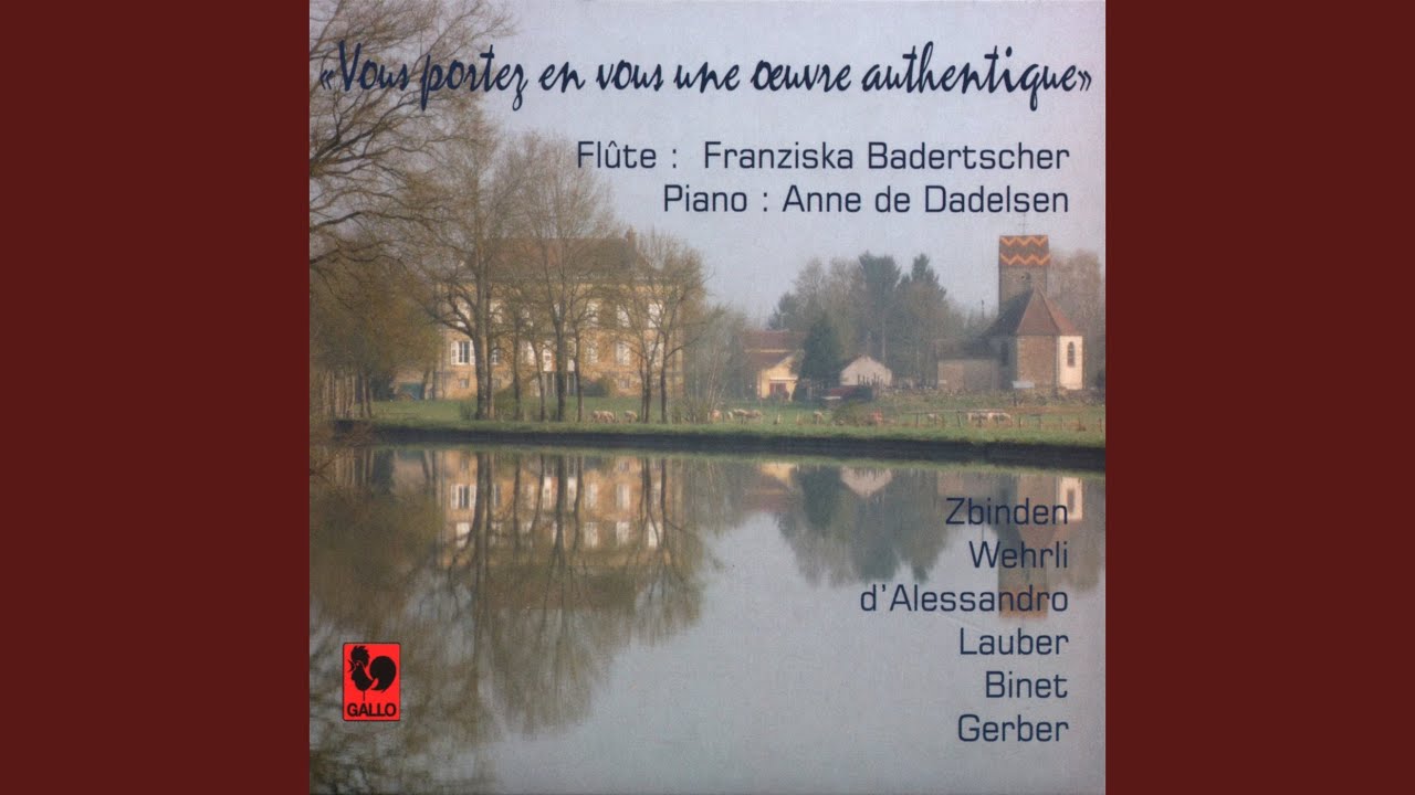 Sonatine for Flute and Piano Op. 5: I. Passionné