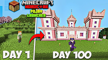I SURVIVED 100 DAYS IN Minecraft Hardcore Pojav Launcher Hindi Gameplay 1.20 #100days #VinayRJ