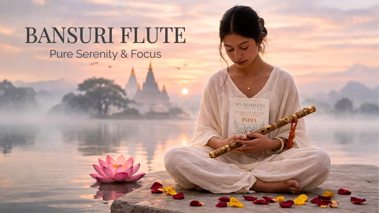 Traditional Indian Flute (Bansuri) 🕯️ Vol. 2 — Golden Harmony & Evening Reflection ✨