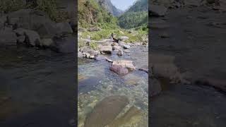 Beautiful lake Dugadda river Uttrakhand