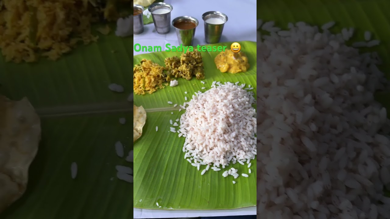 Onam sadya Kerala festival 
