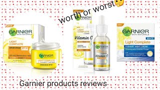 Garnier product honest review | Garnier serum,day cream,night cream | summer skincare | Fab ash🤩