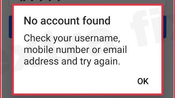 Instagram Fix No account found Check your username mobile number or email address Problem Solve