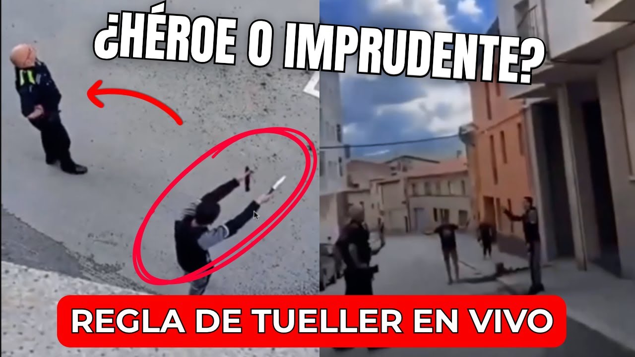 Guardia municipal vs cuchillo: ¿SOBREVIVIRÍAS TÚ a esta distancia?