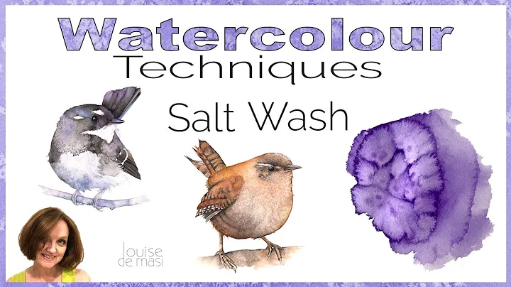 How to use Salt with Watercolour // Watercolour Beginner Technique // Louise De Masi