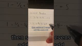 Strange infinite sum