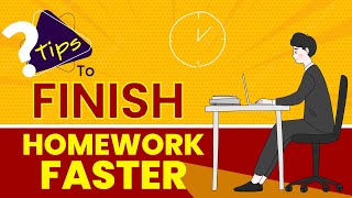 How to Do Homework Fast - Tips for doing Homework Faster/Study Tips