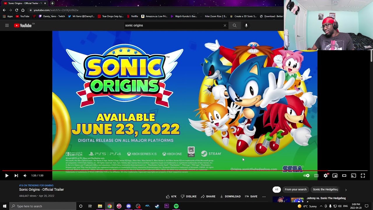 THIS IS GODLIKE | SONIC ORIGINS TRAILER REACTION!