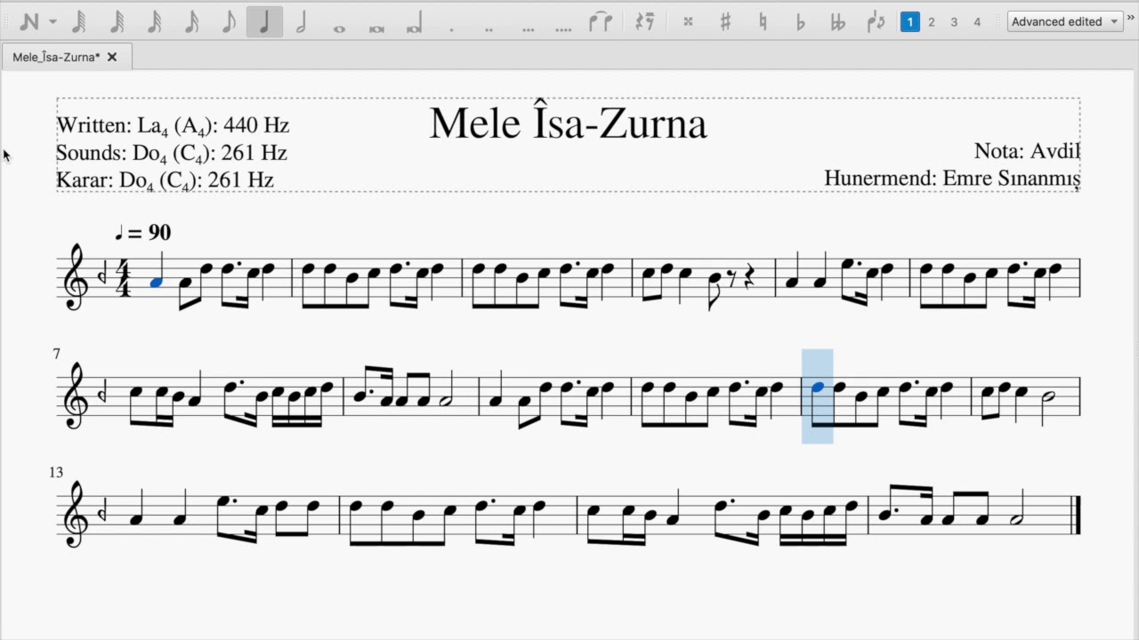 Mele isa Zurna Nota YouTube