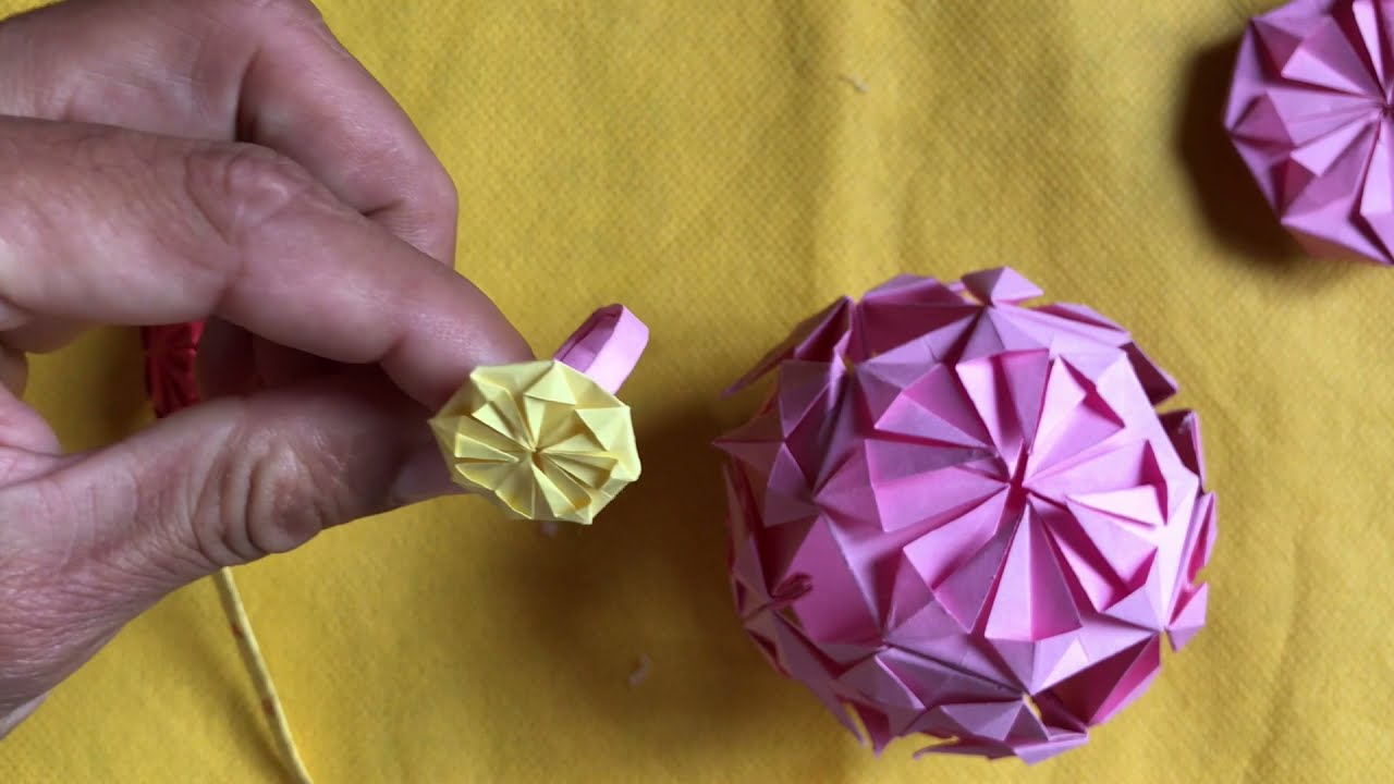 Easy Paper Ball 2 | Nepali Origami | Tika Ram's Creations -8