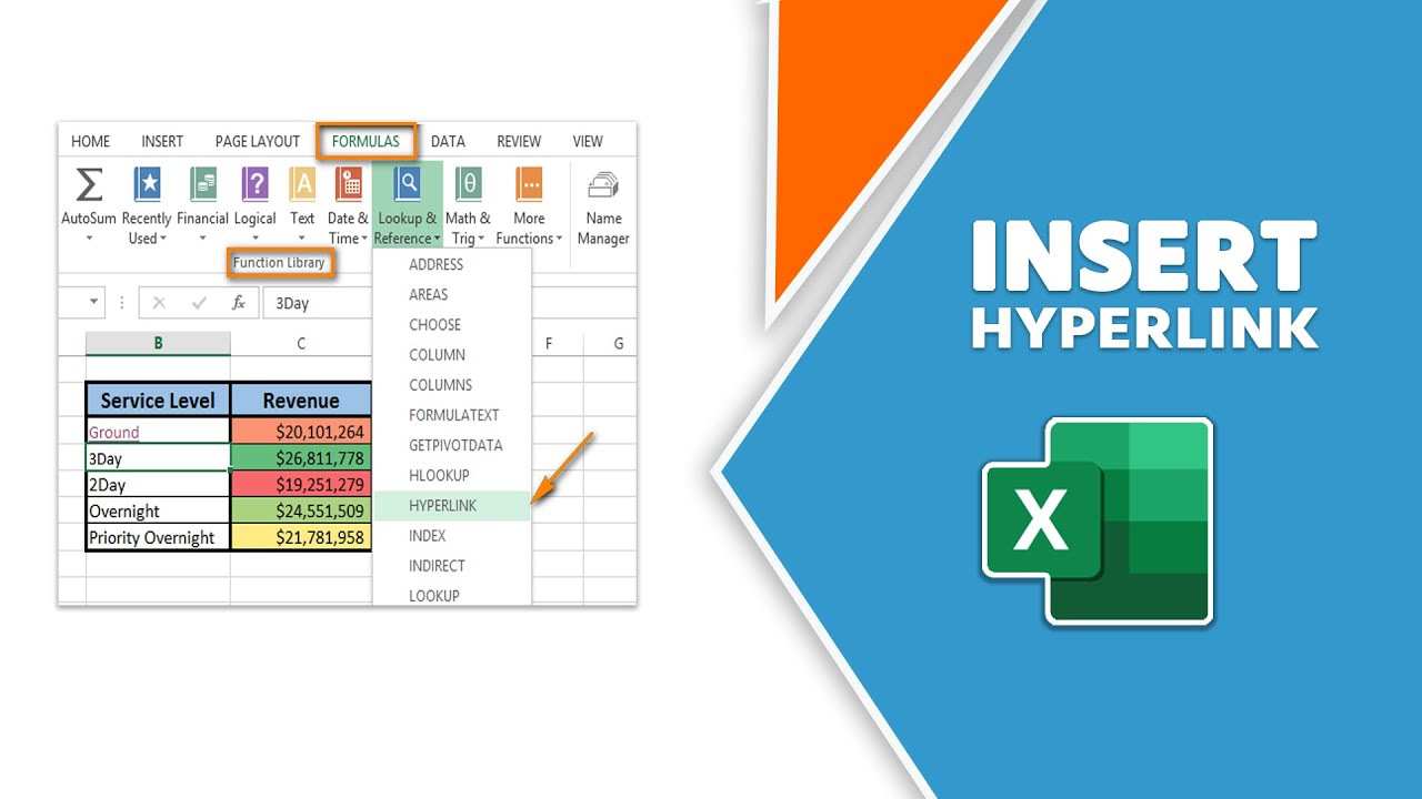 How to Insert Hyperlink in a Microsoft Excel - YouTube