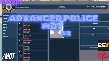 [QB|ESX] - ADVANCED POLICE MDT SCRIPT | [FiveM] 2025 | GTA V