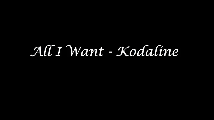 All I Want - Kodaline (Cover)