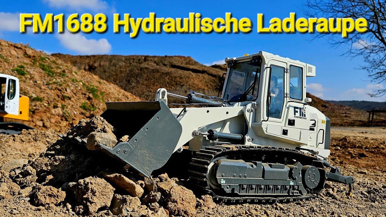 Extrem viel Kraft FM1688 Hydraulische Laderaupe mit Heckaufreißer EINMAL PLATZ MACHEN