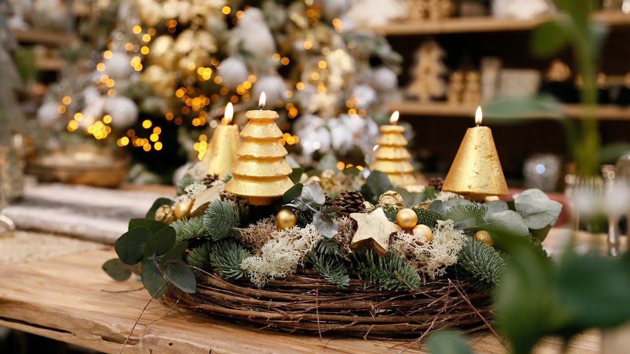 DIY Bastelset – Adventskranz mit Tannenbaumkerzen