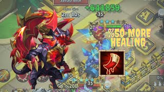 New Talent Blood Hunt Serratica🐲 / %50 More Healing / +641859 SP / Serratica Kan Avı / Castle Clash