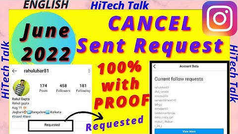How To See Sent Request on Instagram 2022 | How To Cancel Sent Request on Instagram
