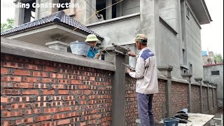 The Most Sturdy And Modern Technique Of Building Garden Fences With Bricks And Cement