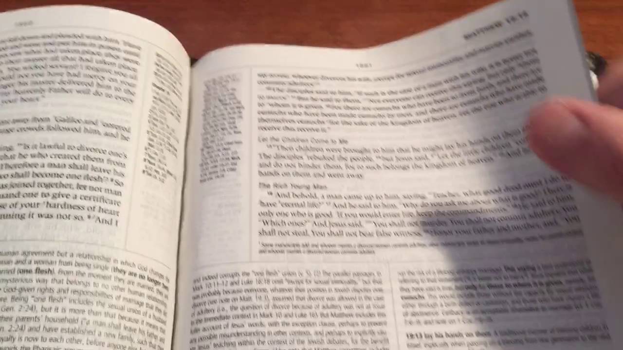 Esv Leather Study Bible By Crossway Review Youtube
