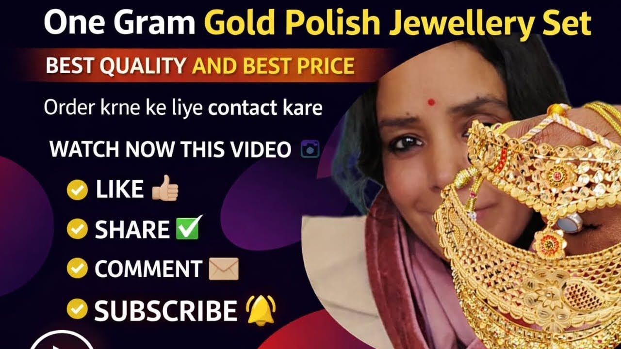 Sadi ke liye sbse best gold polish jewellery 😱✨