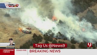 Grass Fire Breaks Out In North Edmond