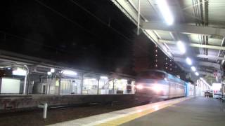 JR貨物 EF66-109号機牽引西武30000系10B甲種輸送 尾道駅通過