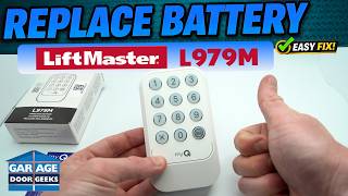 LiftMaster L979M Battery Change + How to Remove Keypad From Wall
