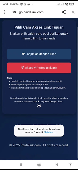 cara melewati link paid4link 2025
