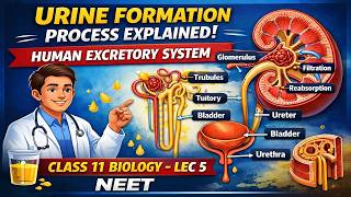 Urine Formation Process Explained | Human Excretory System | Class 11 Biology LEC 5 | NEET