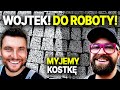 Czyszczenie kostki brukowej z mchu i mycie chodnika  wojtek kaczmarczyk do roboty i dominik maluje