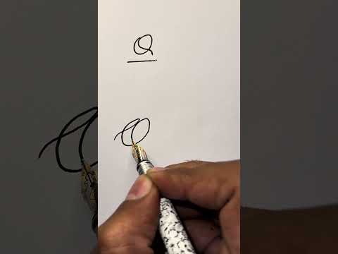 Signature style of letter Q #signature #handwriting #howtodraw #art