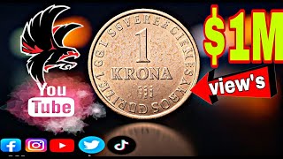 Sweden 1 Krona Coin.sweden 1 Krona Coin Price.1 Krona Coin Sweden.sweden Currency Rate.
