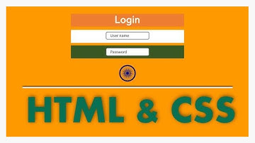 Animated Login Form Using Only HTML & CSS - Simple & Easy (2020)- INDIA