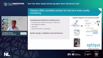 Real time water quality monitoring makes water distribution safer               Jos Verhoef Optiqua