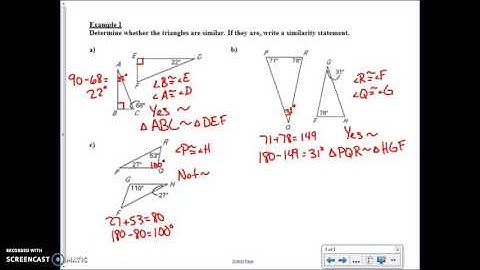 6.4 Prove Triangles Similar by AA