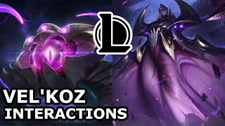 Vel'Koz Interactions with Other Champions | HE IS SEEKING TO KILL BELVETH | League of Legends Quotes