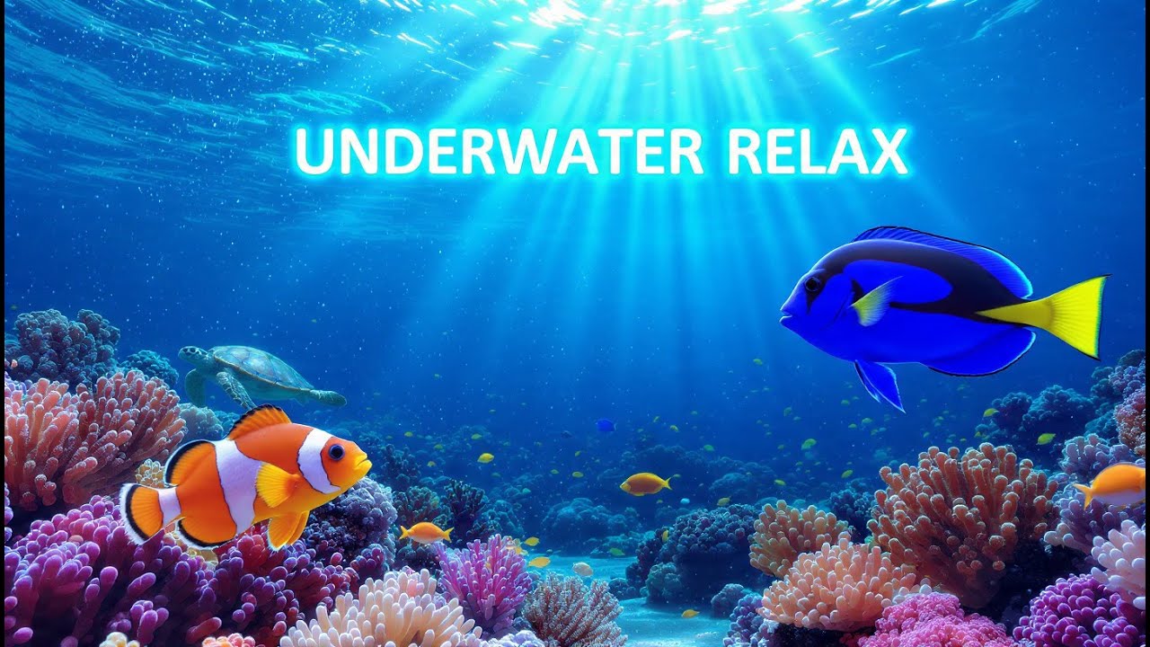 4K Underwater World 🌊 Soothing Ocean Music for Deep Relaxation & Sleep ...