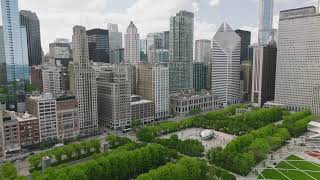 FLYING OVER CHICAGO (4K UHD): Relaxing Piano Music & Beautiful Nature Landscapes For Relaxation