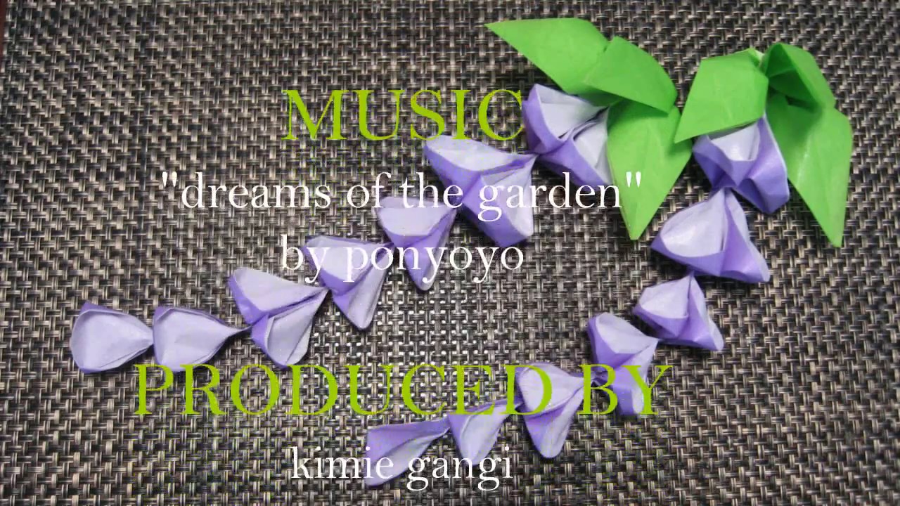 Kimie Gangiの季節の掲示５月 お花紙で作るつまみ細工の藤の花 Ver 2 Youtube