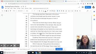 Fluency Practice